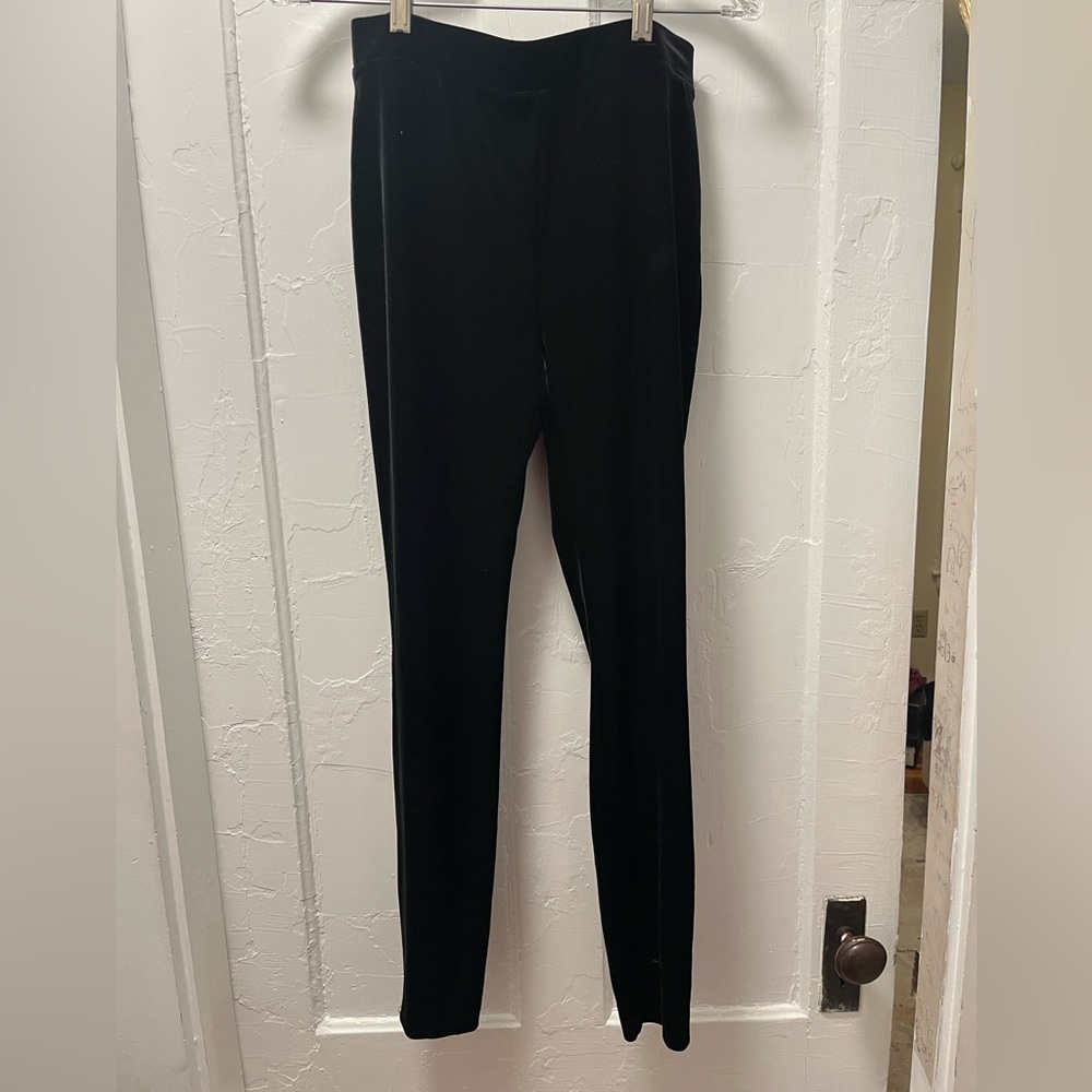 J. Crew Women's Black Velvet Pants